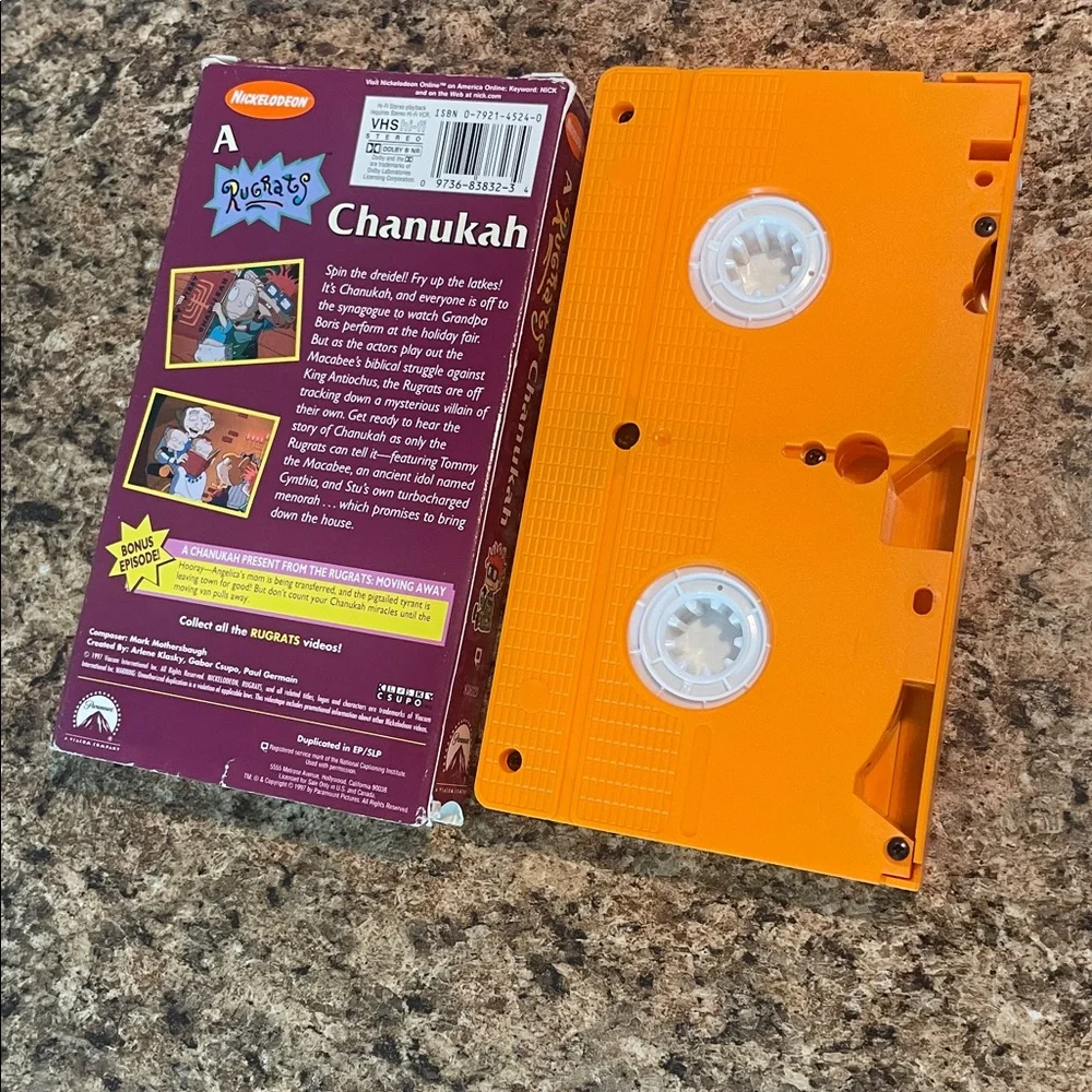 Rugrats Chanukah VHS Double Length Holiday‎ Special Plus Bonus Episode